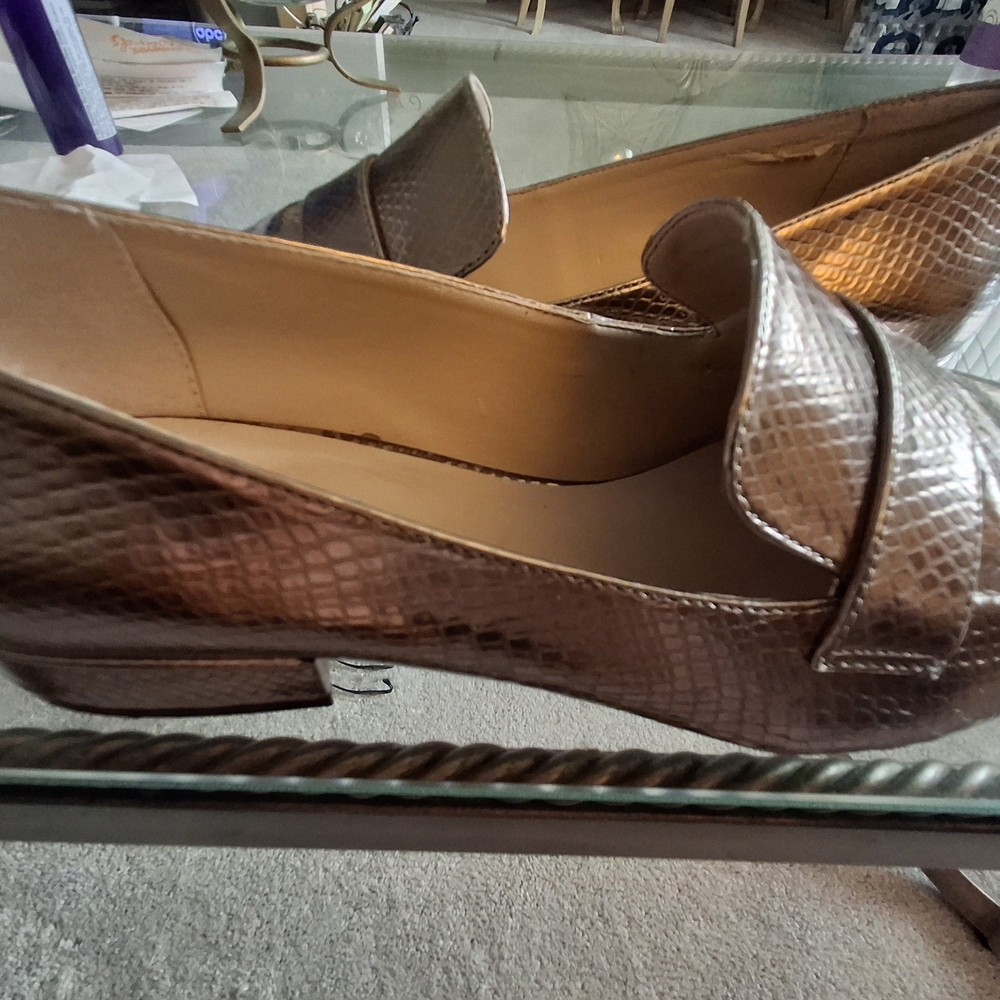 Elegant Gold Loafers